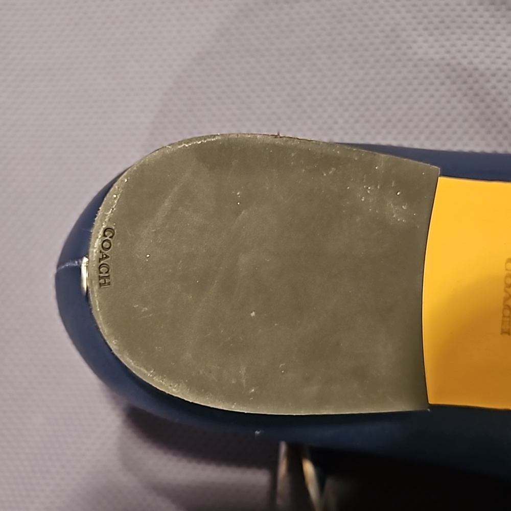 Coach Blue Leather G4279 Slip On Loafers - Picture 9 of 9
